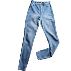 Fashion Nova High Rise Jeans Light Blue Size 7